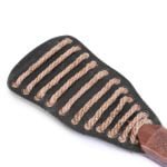 Fine Sport Broze Leather Big Iron Plate Twine Tied Sex Paddle - Image 2