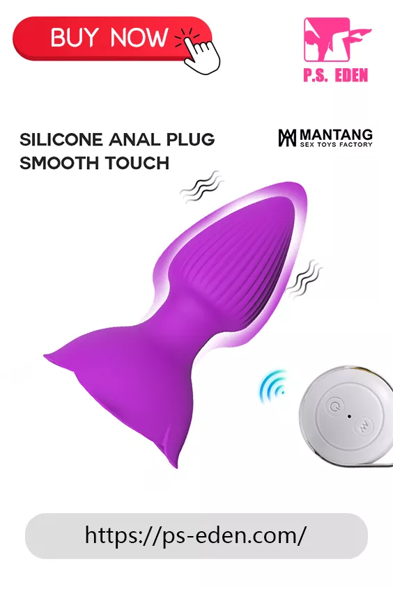 MANTANG P6 Adult Sex Toy Back Play Rose-based Butt Plug Vibrator