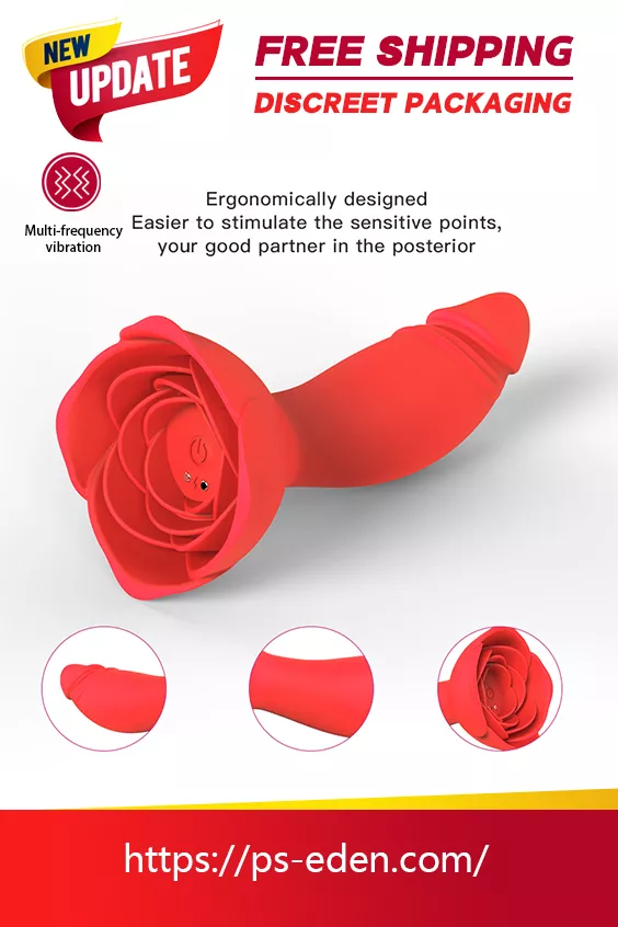 MANTANG P7 Adult Sex Toy Portable Rose-based Butt Plug Anal Vibrator