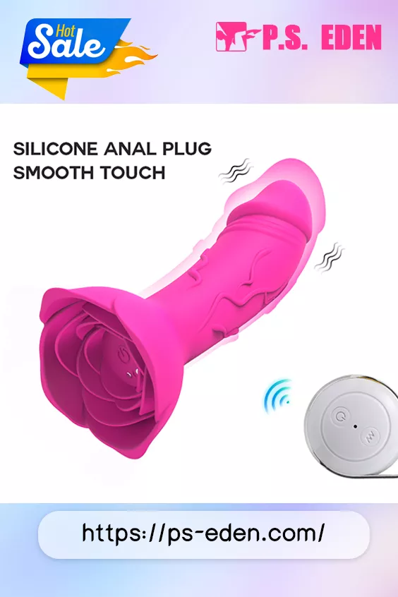 MANTANG P10 Adult Sex Toy Portable Rose-based Butt Plug Vibrator