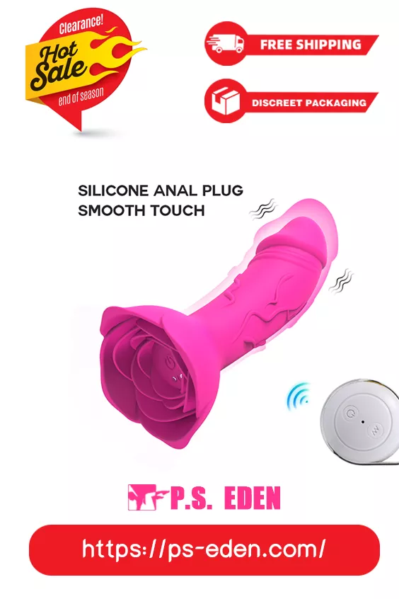 MANTANG P10 Adult Sex Toy Portable Rose-based Butt Plug Vibrator