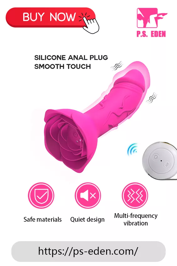 MANTANG P10 Adult Sex Toy Portable Rose-based Butt Plug Vibrator