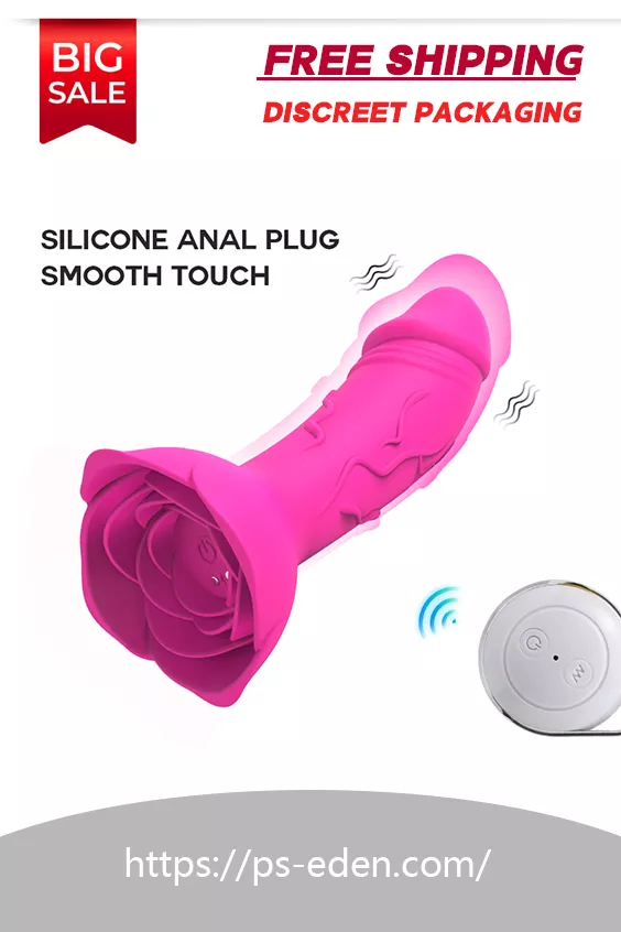 MANTANG P10 Adult Sex Toy Portable Rose-based Butt Plug Vibrator
