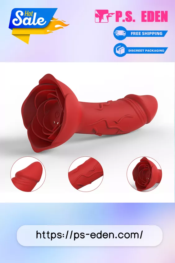 MANTANG P10 Adult Sex Toy Portable Rose-based Butt Plug Vibrator