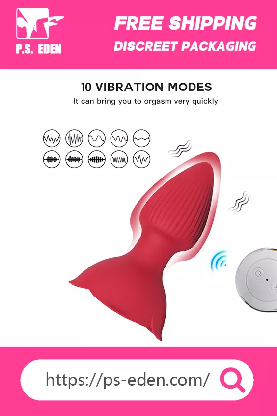 Adult Sex Toy Back Play Rose-based Butt Plug Vibrator