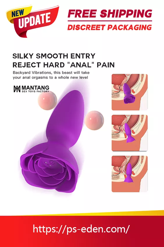 Adult Sex Toy Rose-based Butt Plug Classic Vibrator
