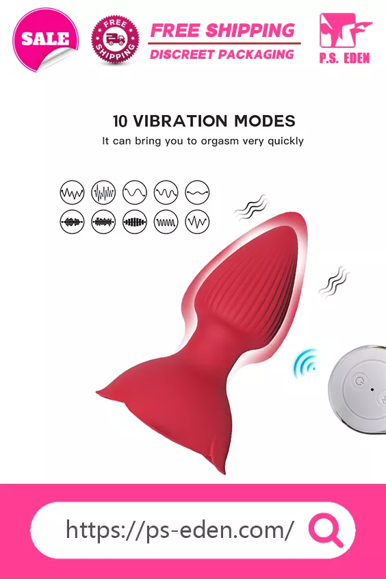 Anal Plug Vibrator Rose Sex Toys Remote Control Prostate