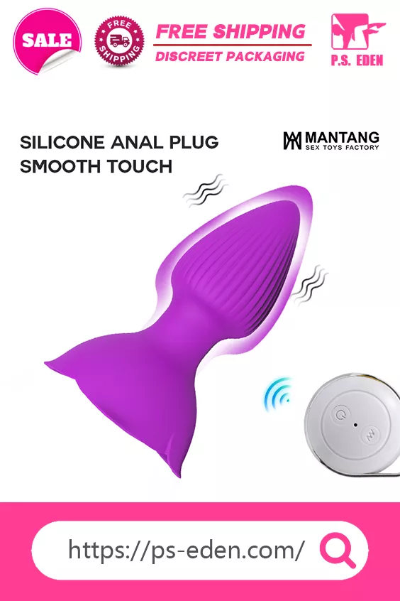 MANTANG P6 Adult Sex Toy Back Play Rose-based Butt Plug Vibrator