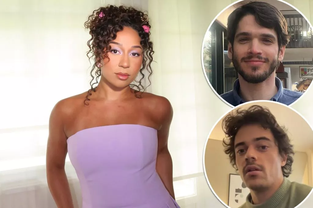 There's a love triangle unfolding publicly on TikTok