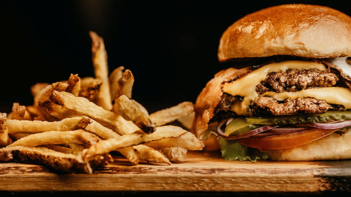 hamburger and frenchfries, bdsm slave punishment 