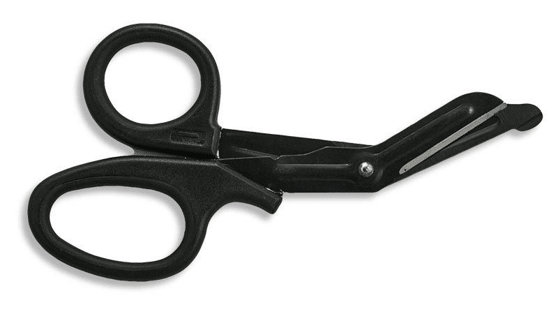 Self-restraint stuck, stuck in self-restraint, medical scissors