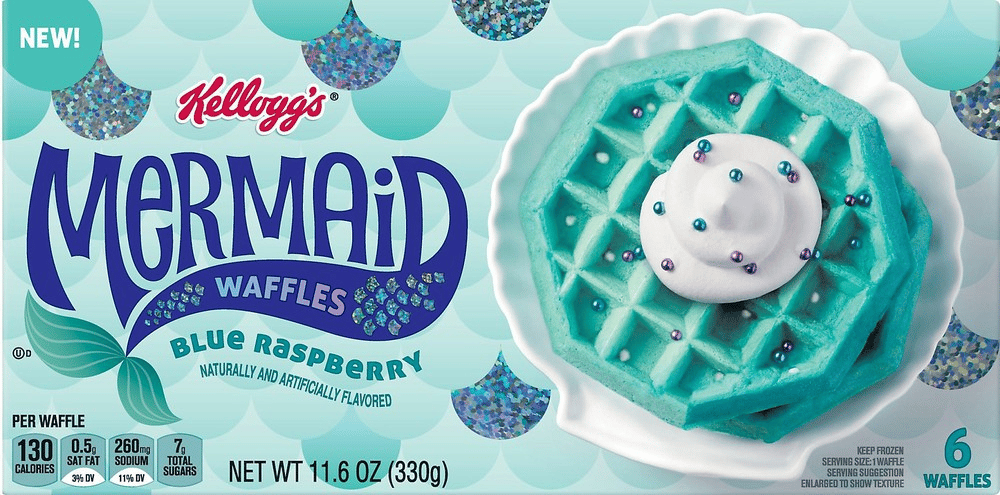 The blue waffles were fake, but how did they go viral so quickly? 2 Mermaid Waffles
