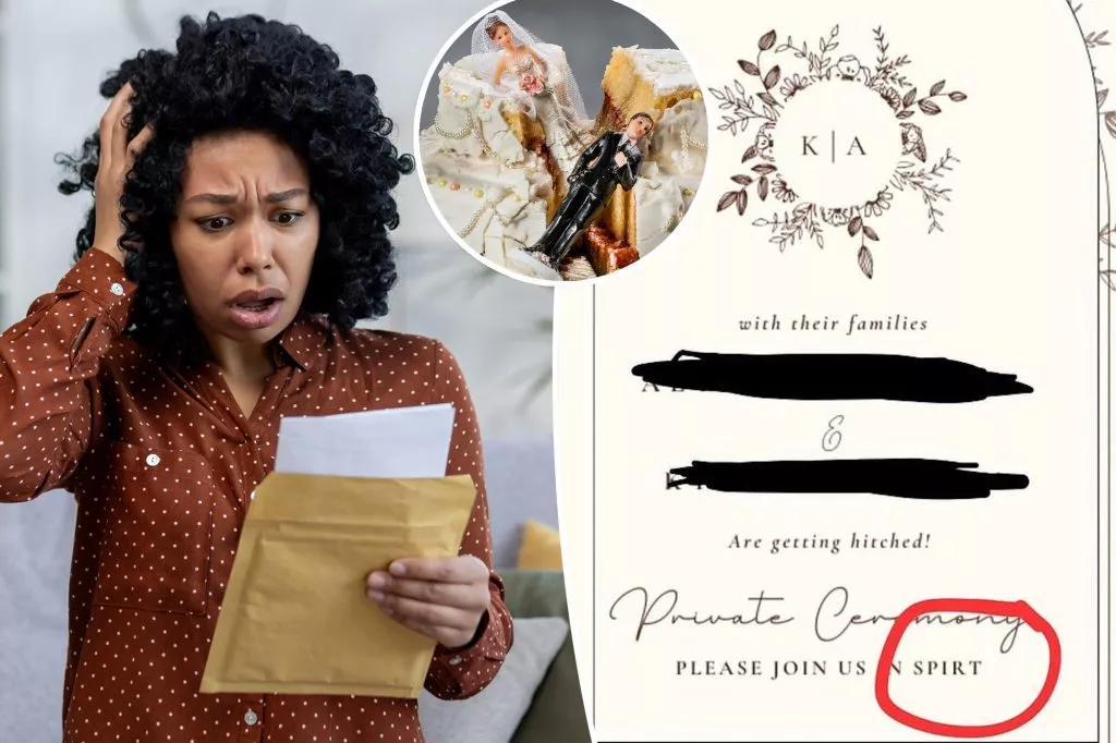 Bride and groom's wedding non-invite slammed as 'tacky'