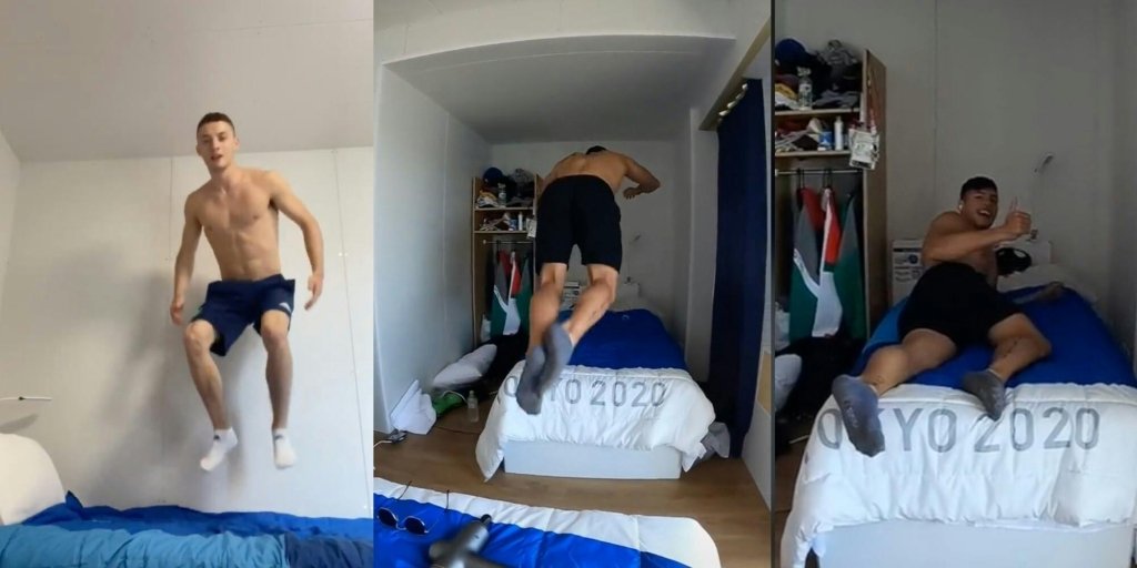 Athlete makes viral video to prove Olympic beds aren't 'anti-sex'