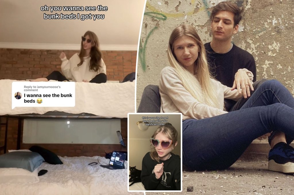 We got married and slept in bunk beds in a New York studio