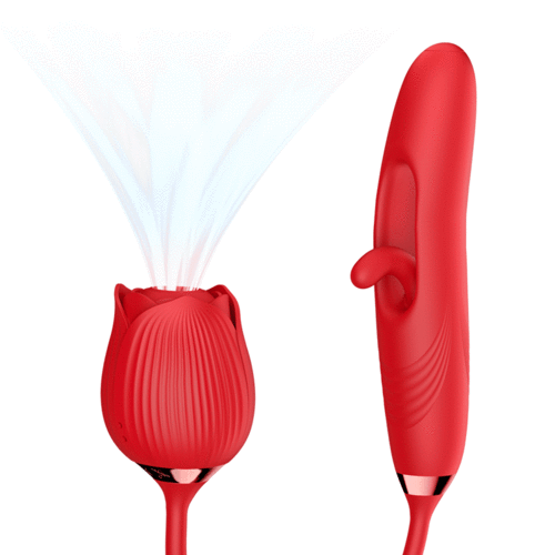Rosalie Rose Suction Clitoris Stimulator with Tapping G-Spot
