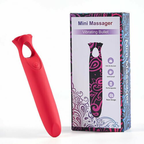 Bestvibe Red Rose 12 Rechargeable Lipstick Bullet Vibrator