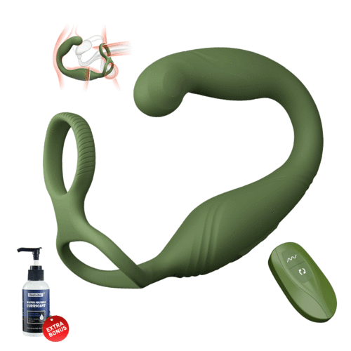 【Free Lube!】Logan 10 Vibrating and Oscillating Prostate Massager