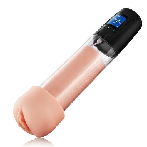 Bestvibe 2 in 1 LCD Masturbator Penis Pump
