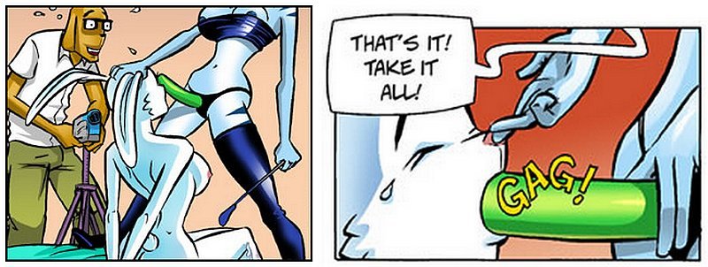 Bunny girl with ears and tail gets strapped into dominatrix fuck and deepthroated with pain from riding crop while her boyfriend's sweaty doggy is filming it for cam show