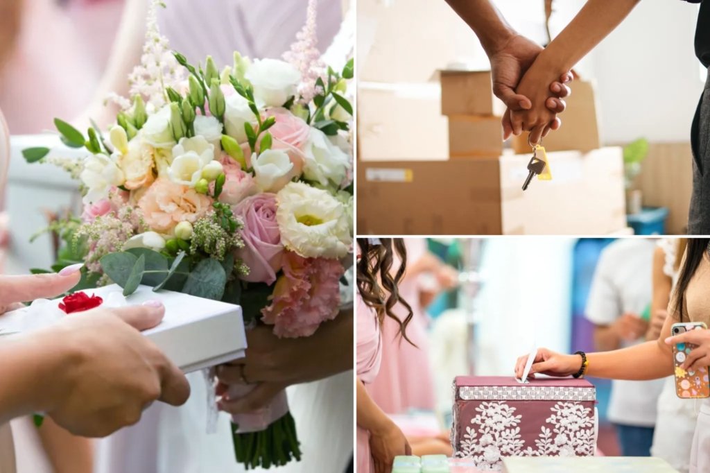 Young newlyweds are pushing once 'taboo' wedding gift options