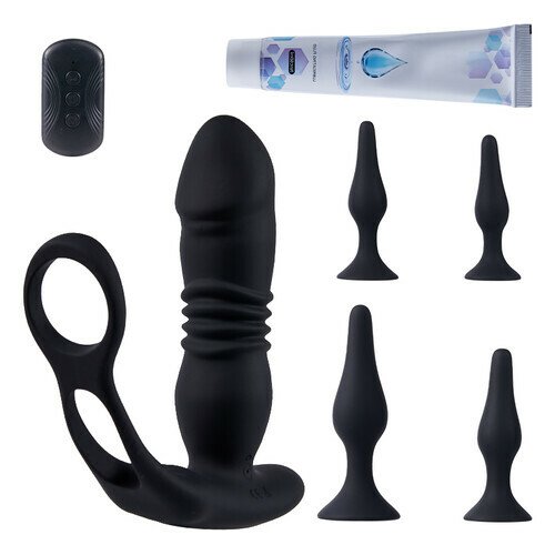Bestvibe 6 in 1 prostate massager anal plug set with