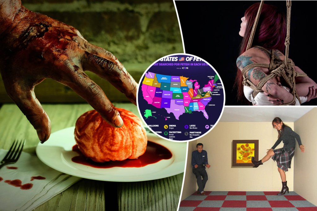 Experts say the highest fetish in every state in 2025