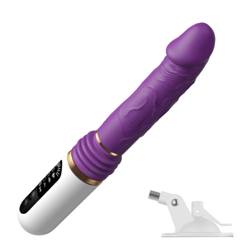 Push and vibration dildo machine with handle and