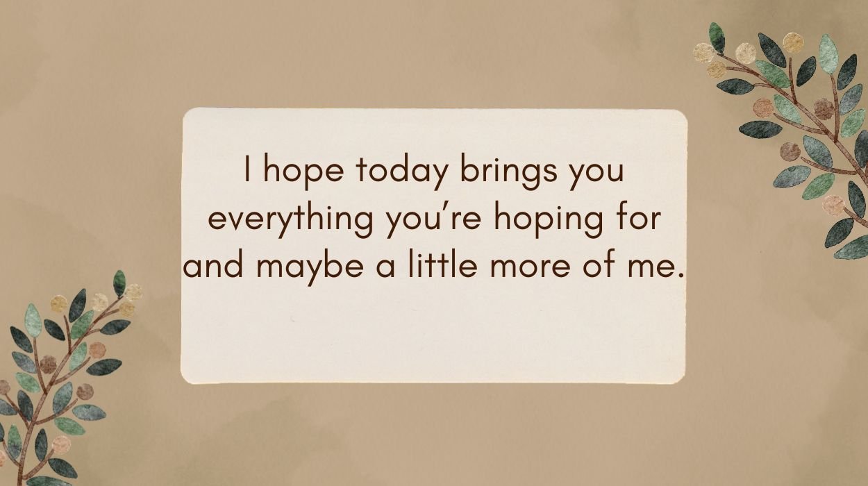 Romantic morning news made her fall in love