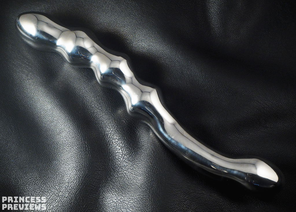 Funzze stainless steel beaded dildo