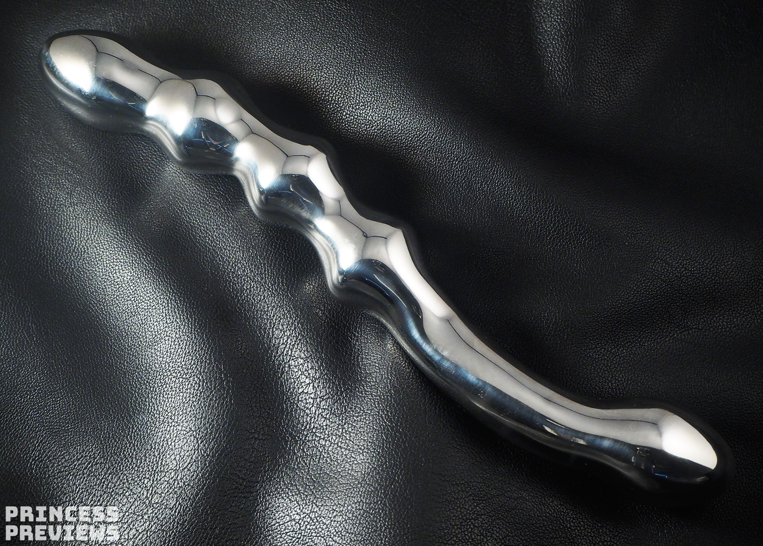 Funzze stainless steel beaded dildo
