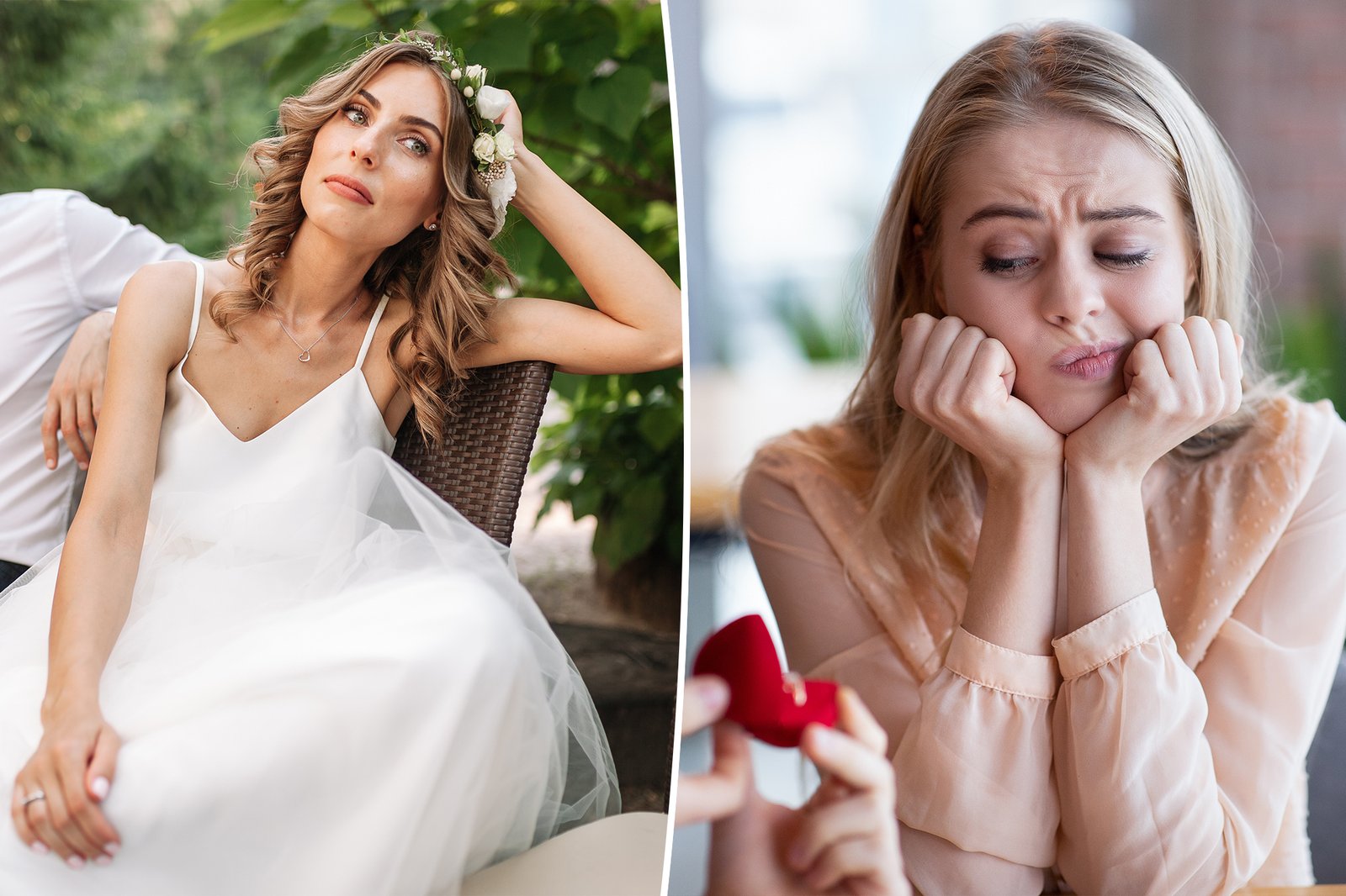 The newly engaged woman calls her "terrible person"