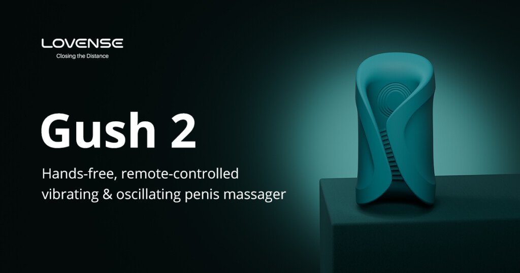 Lovense Gush 2: Remote-Controlled Male Penis Vibrator | Oscillating and Vibrating Penis Training Massager