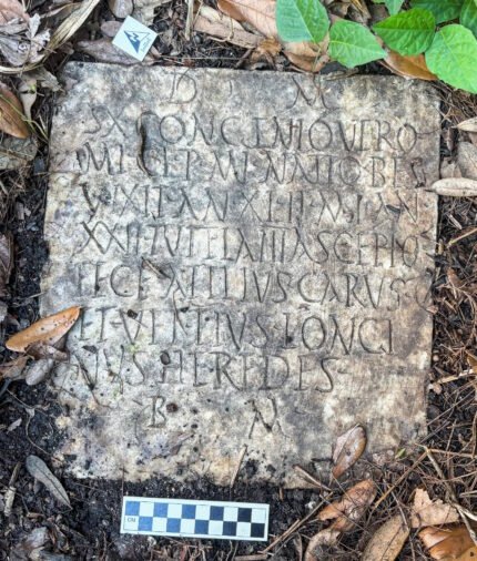 Roman sailor's grave marker found in New Orleans yard -