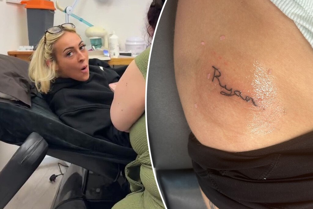 Woman transforms ex-boyfriend's name tattoo into