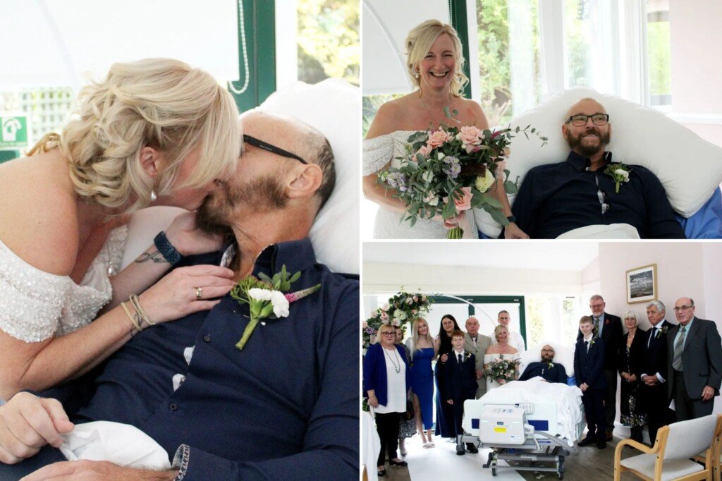 End-of-life cancer patient marries girlfriend at hospice center
